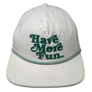 Melin Trucker Hat White S Have More Fun Hydro Perforated Golf Rope Snapback